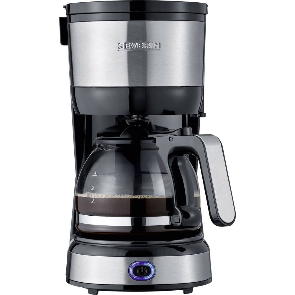 Severin kaffemaskine 4-kops rustfrit stål 750 w