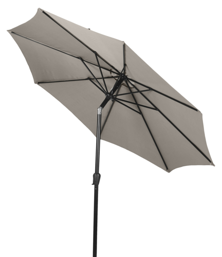 Sevilla Parasol aluminium Ø 3 m. lys grå