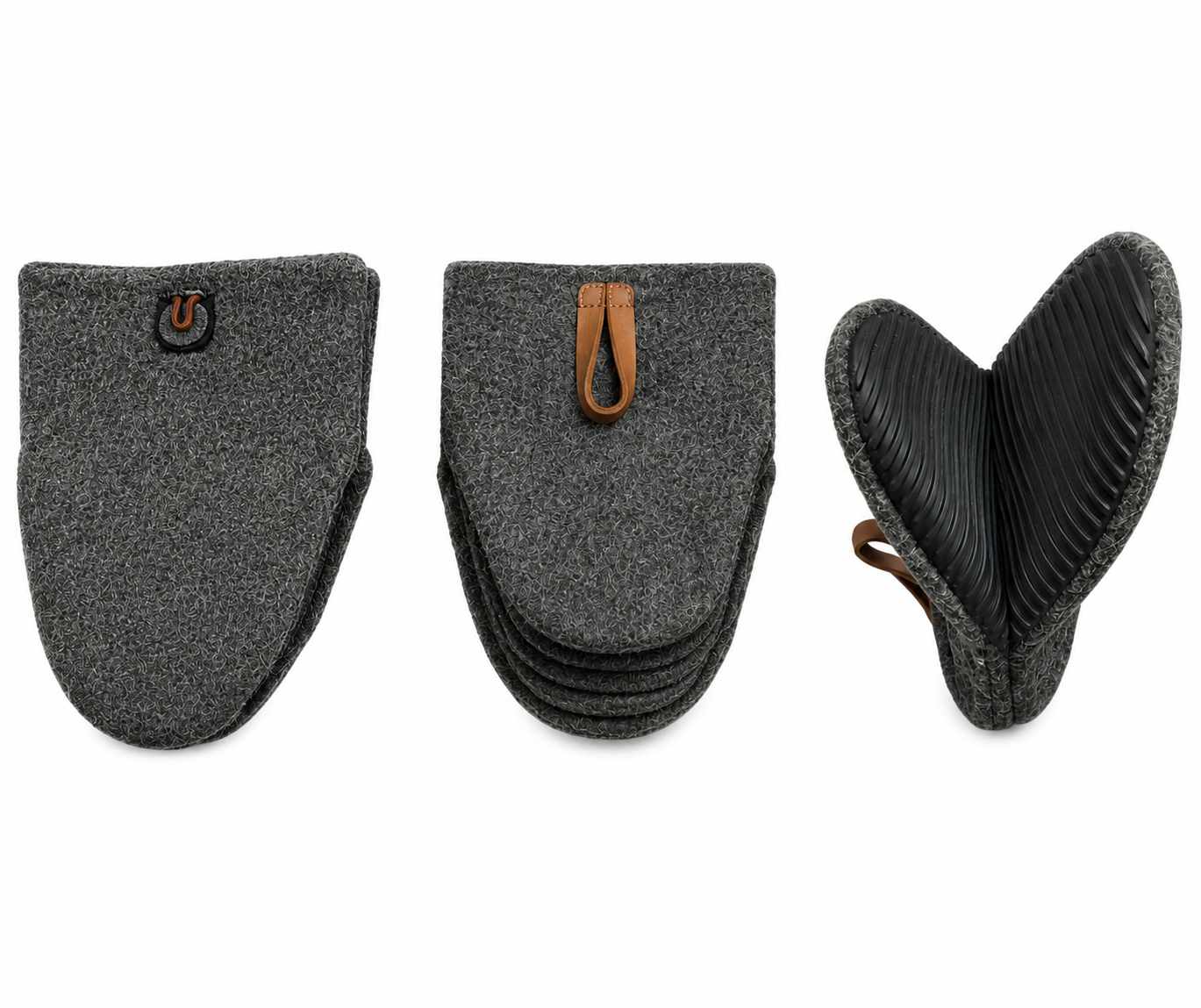 Daily Grillhandske med silikone 14x18 cm. sort