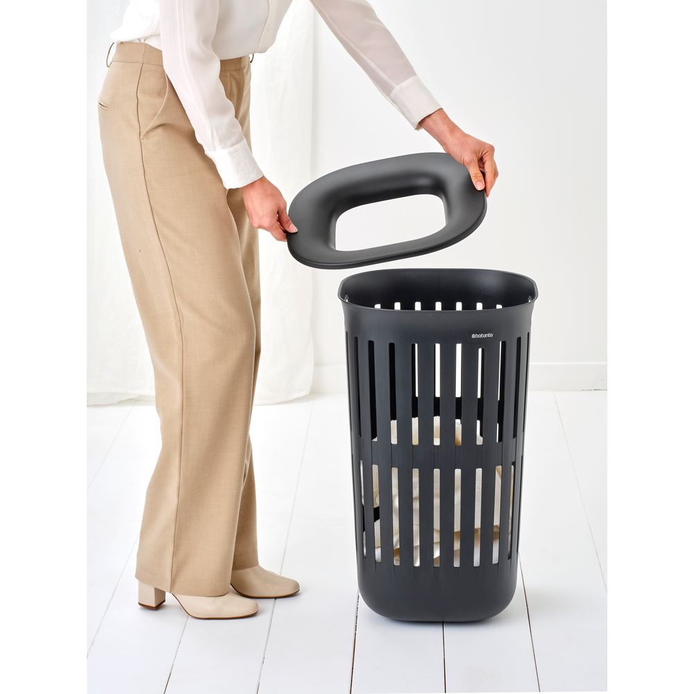 Collect-it Vasketøjskurv 55 ltr. plastik sort