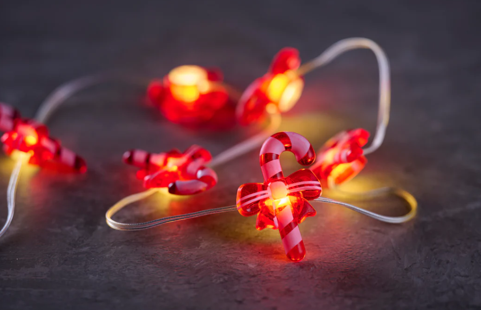 Lyskæde med 10 LED med timer ass modeller