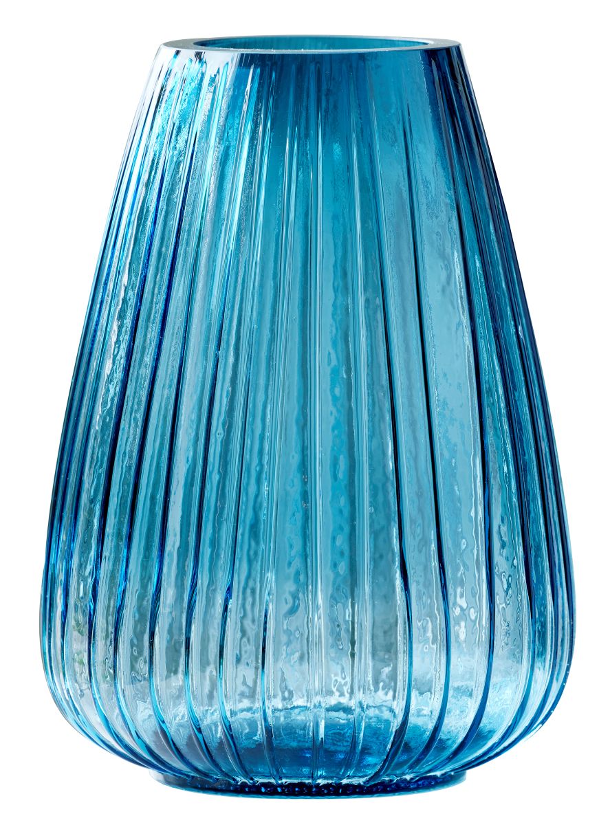 BITZ Vase Kusintha 22 cm. glas blå