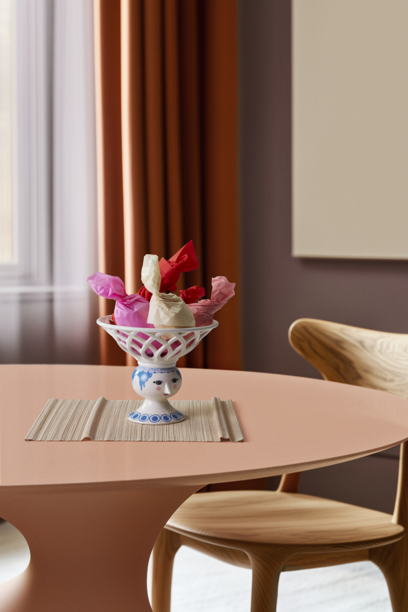 Bjørn Wiinblad Dora frugtskål Ø25cm blå