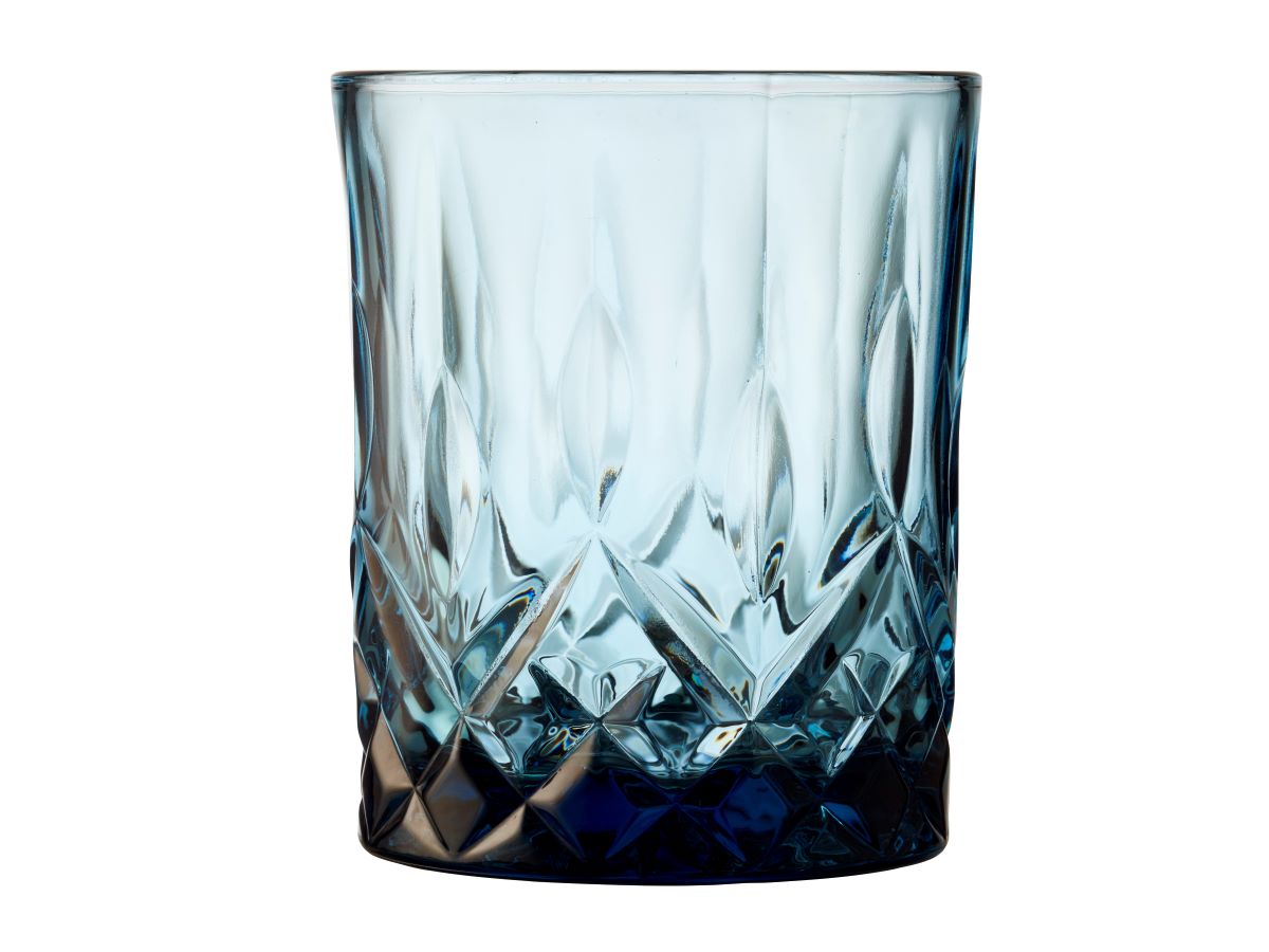 Whiskyglas Sorrento 32 cl 4 stk. Blå