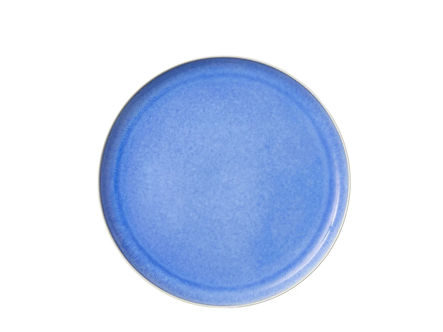 Studio Round North Middagstallerken Ø 27 cm. hvid/blank lys blå