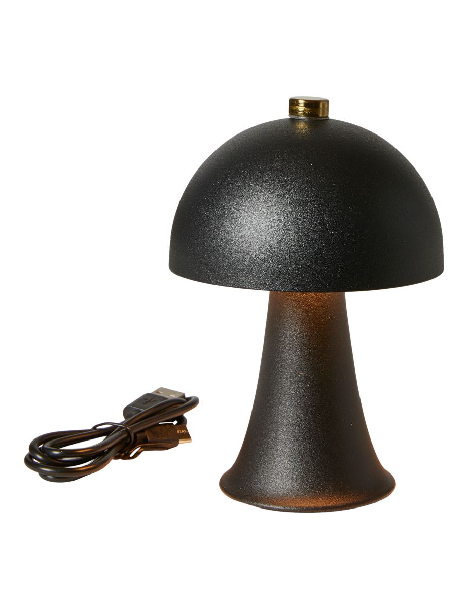 Da'core Lampe mini LED touch genopladelig Ø10x14,2 cm. sort