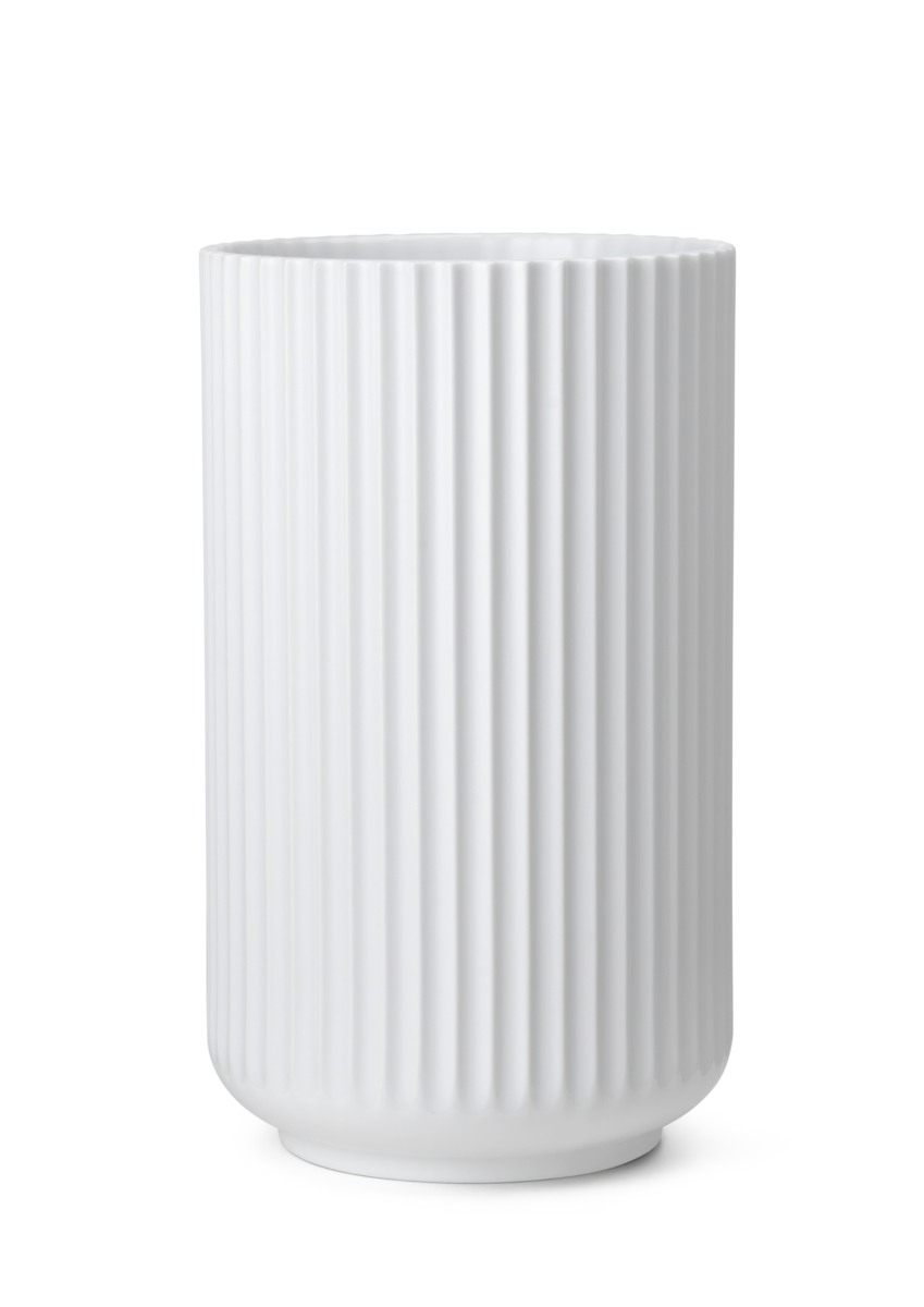 Lyngby Porcelæn Vase 25 cm. hvid