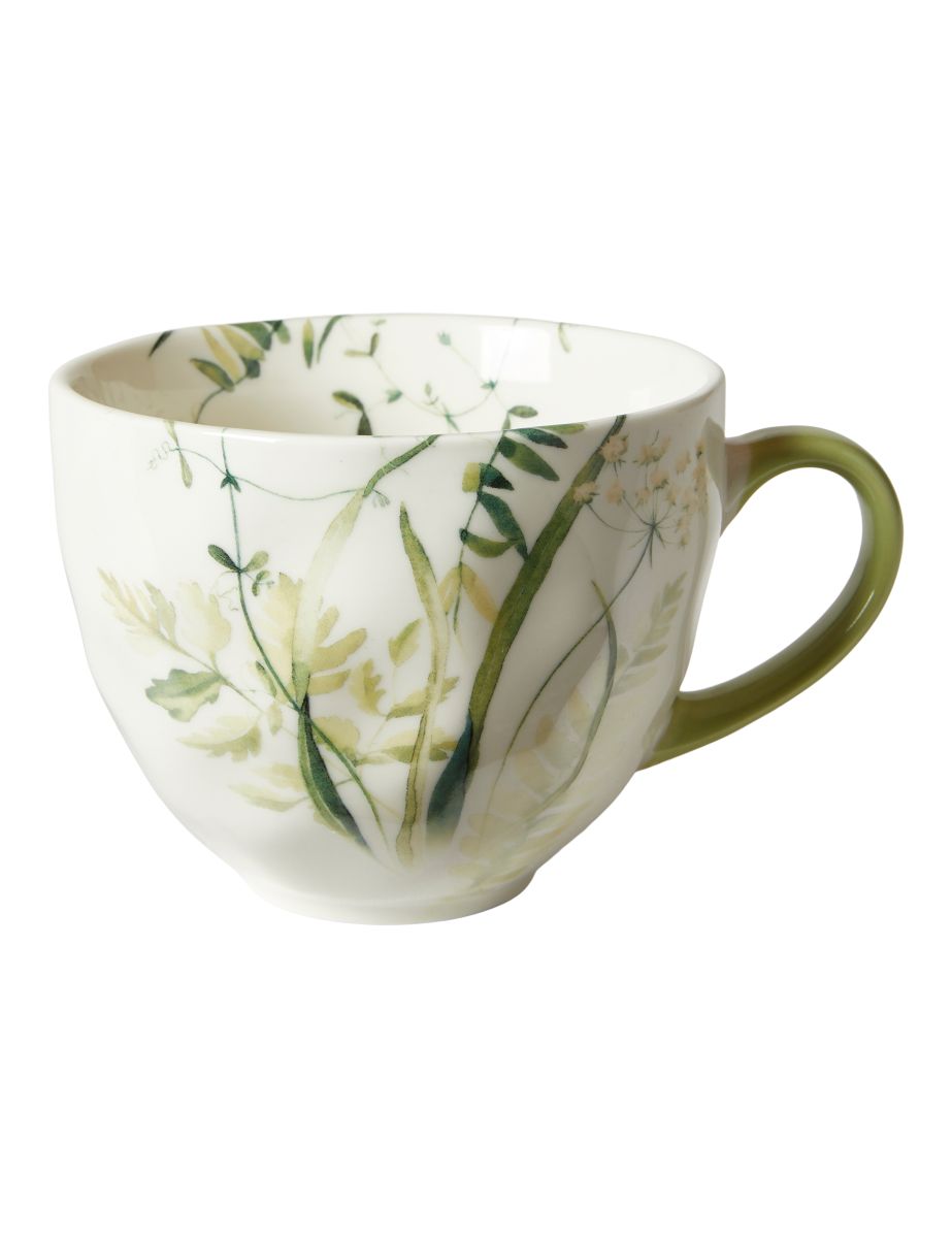 Da'core Krus Flora i benporcelæn 48 cl. grøn