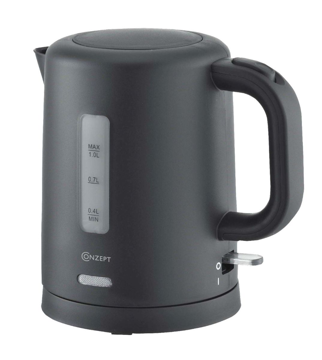 Conzept Elkedel sort 1 L plast 1100 W  