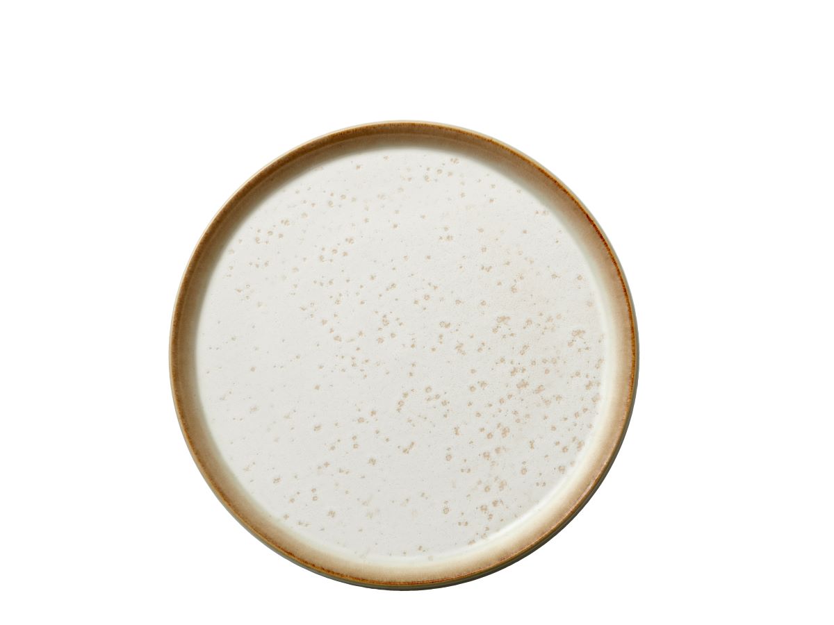 Bitz Tallerken 21 cm. råhvid/råhvid