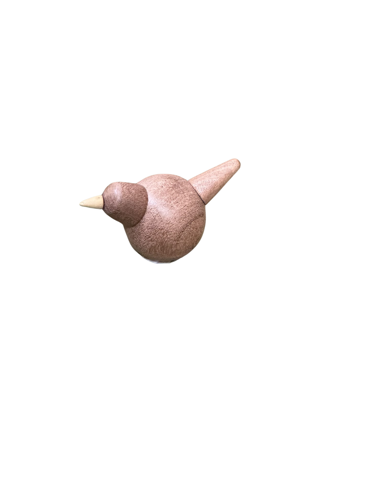 Fugle 2 ass. H5 cm mahogni brun
