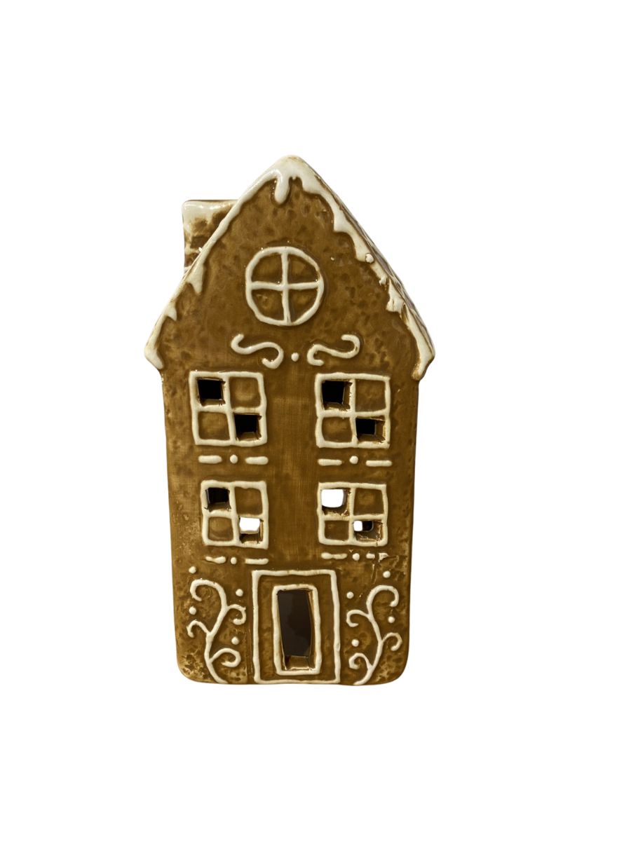 Lyshus Keramik H16,5xB6,4xD8,5 cm brun
