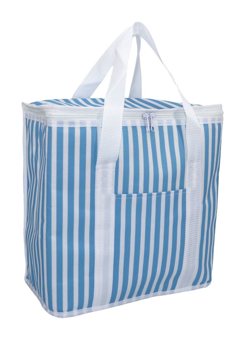Conzept Køletaske 34x17x34 cm. 20 L lys blå strib 