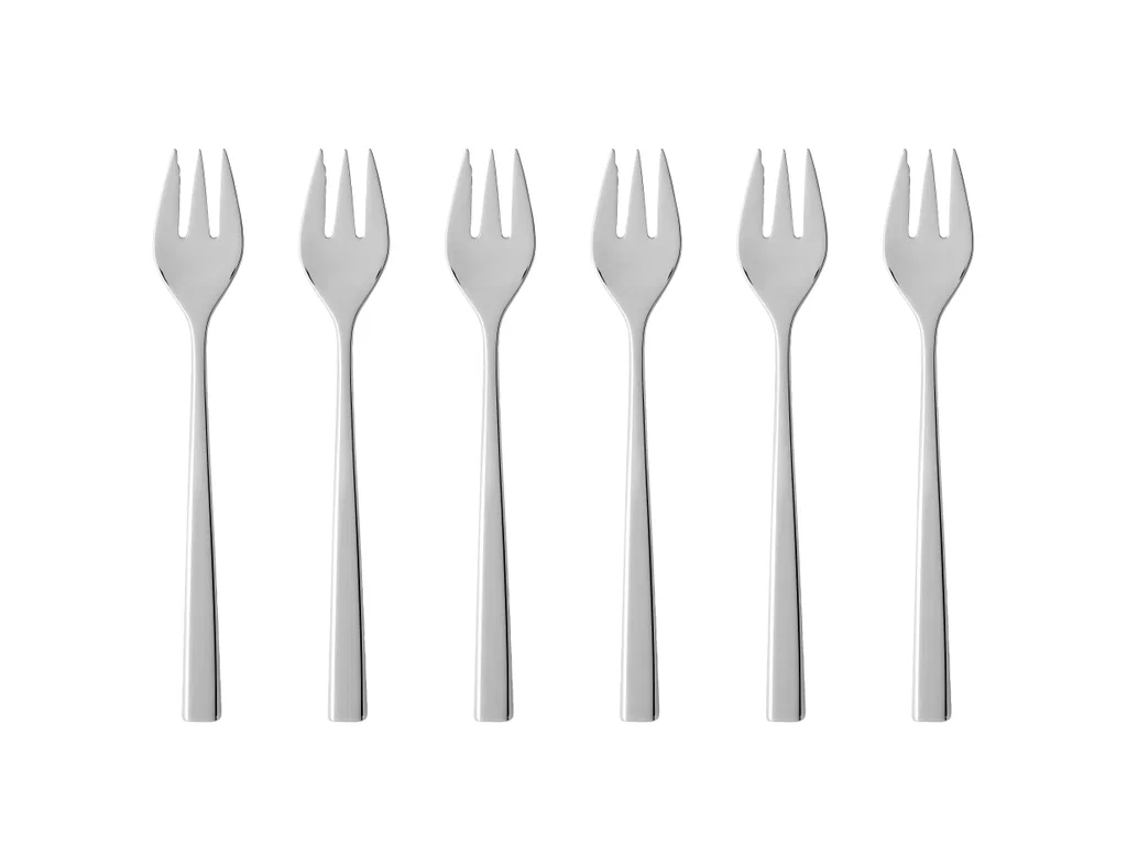 Gense Fuga Kagegaffel 15,5 cm 6 stk. Mat/Blankt stål
