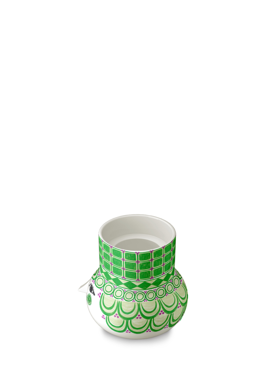 Bjørn Wiinblad Bloklysestage H12cm grøn