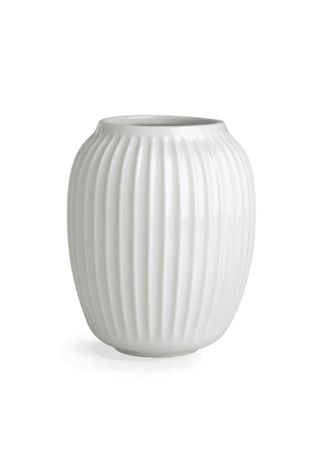 Hammershøi Vase H20 hvid (15380)