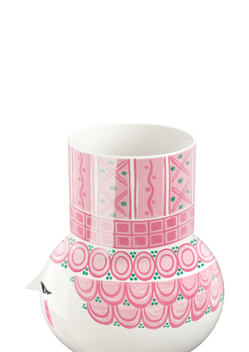 Bjørn Wiinblad Olga vase 15 cm. pink