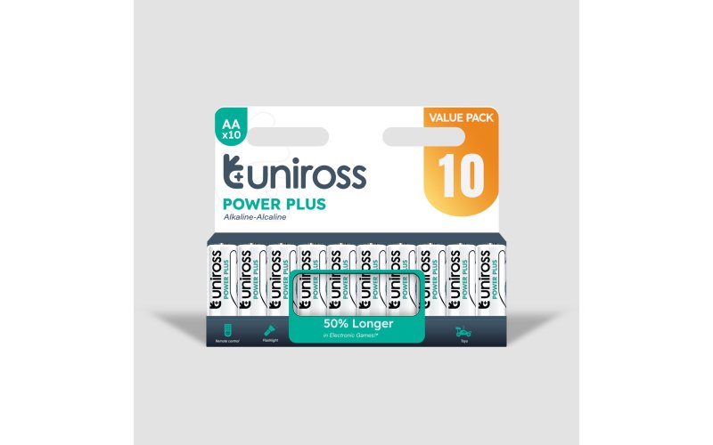 Uniross Power Plus Alkaline AA 1,5V - 10-pack