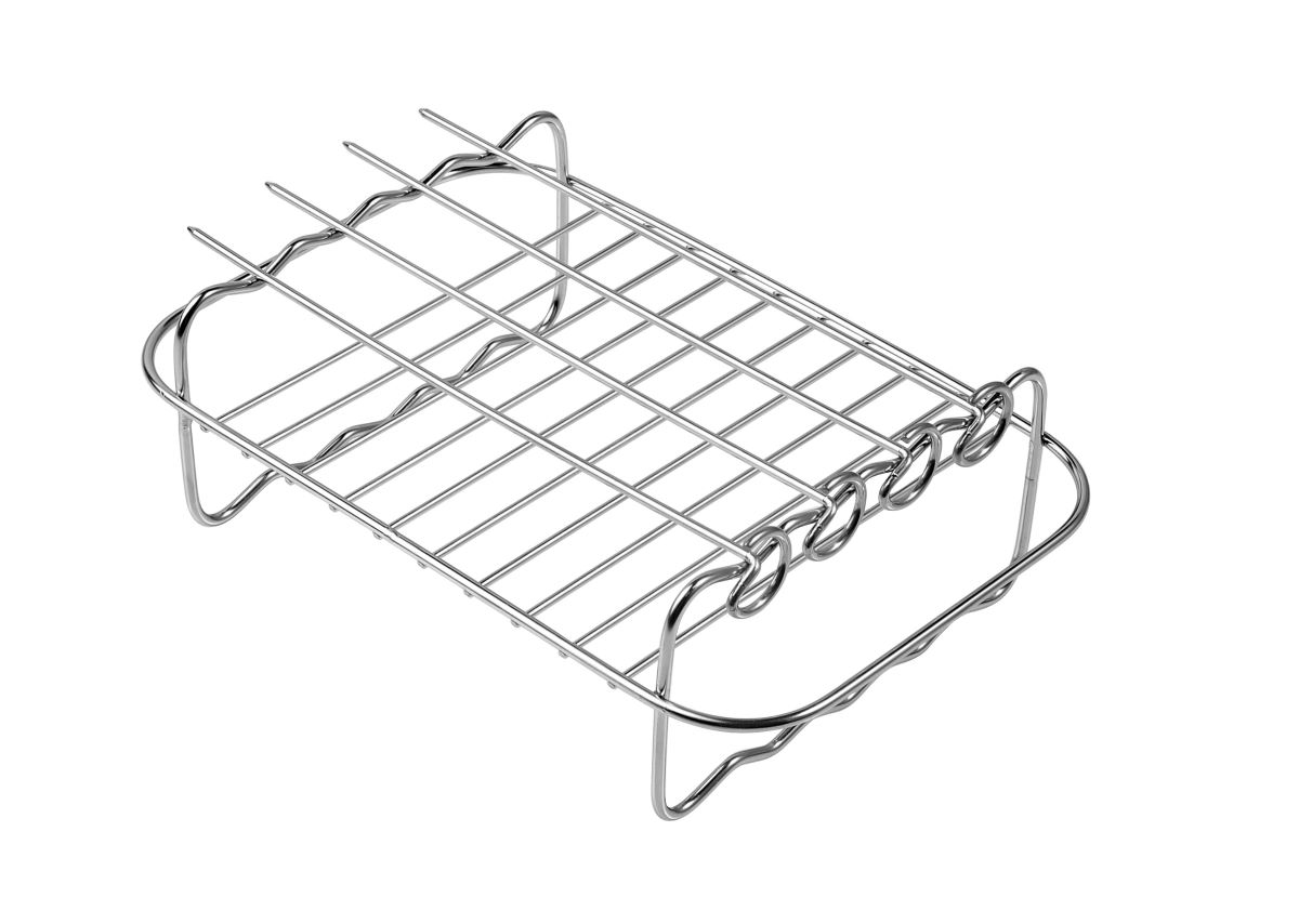 Air Fryer grillrist med 4 grillspyd 20x13,2x4 (6,5) cm