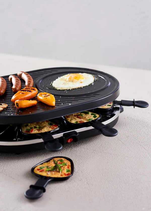 Raclette til 8 personer oval 1200 W
