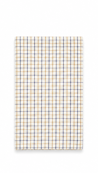 Engholm Viskestykke 50x70 cm. blå/brun smal tern