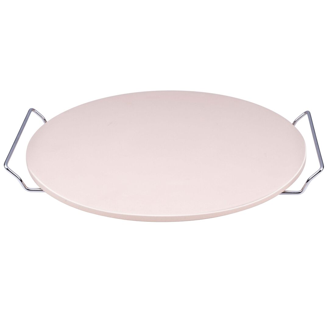 Pizzasten Ø33 cm med holder