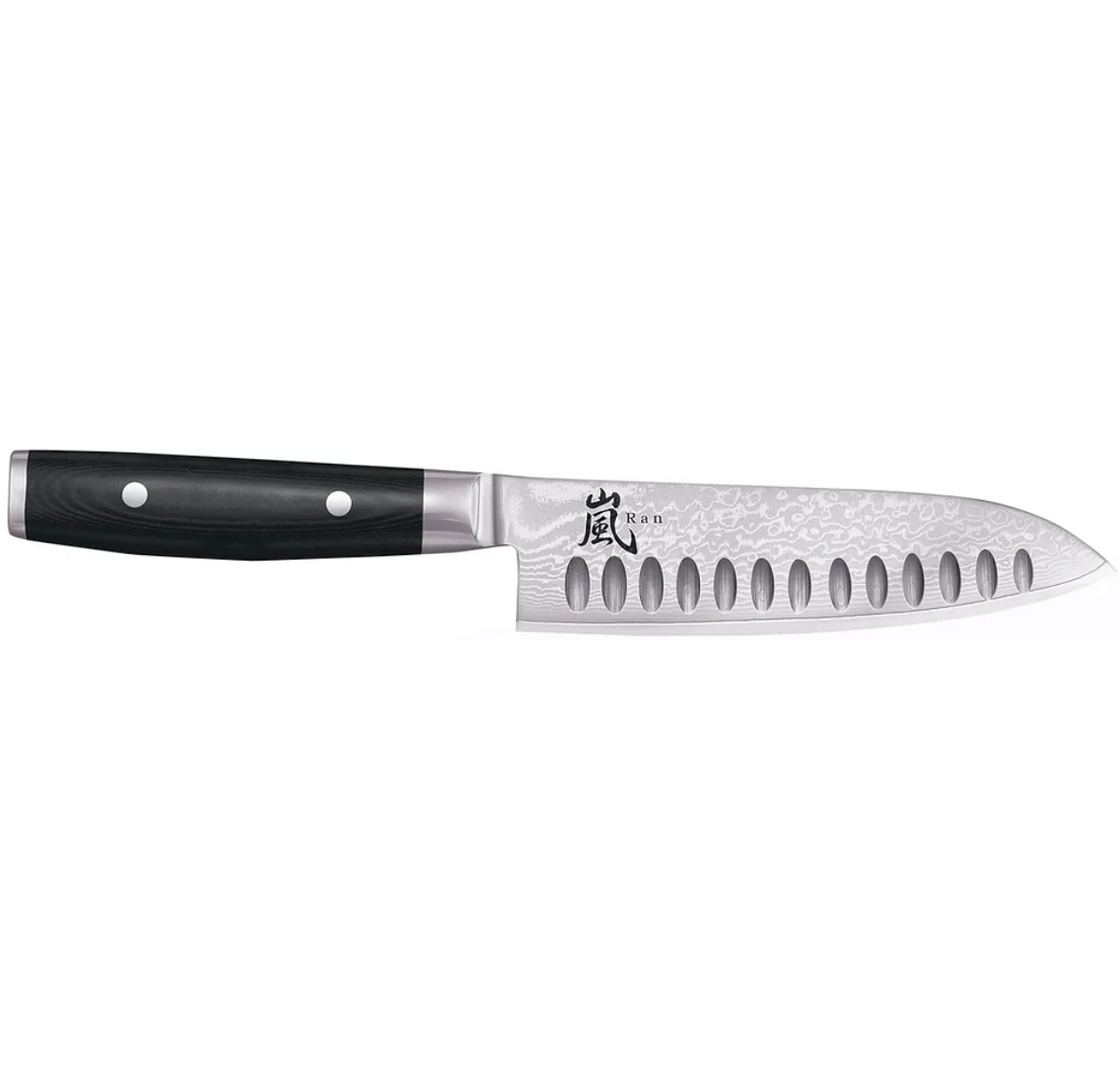 Yaxell Ran Santoku Kniv med luftskær 16,5 cm.