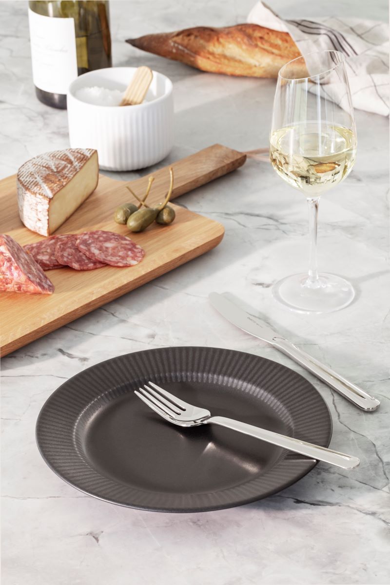 Eva Trio Legio Nova Frokosttallerken Ø 22 cm. - sort stentøj
