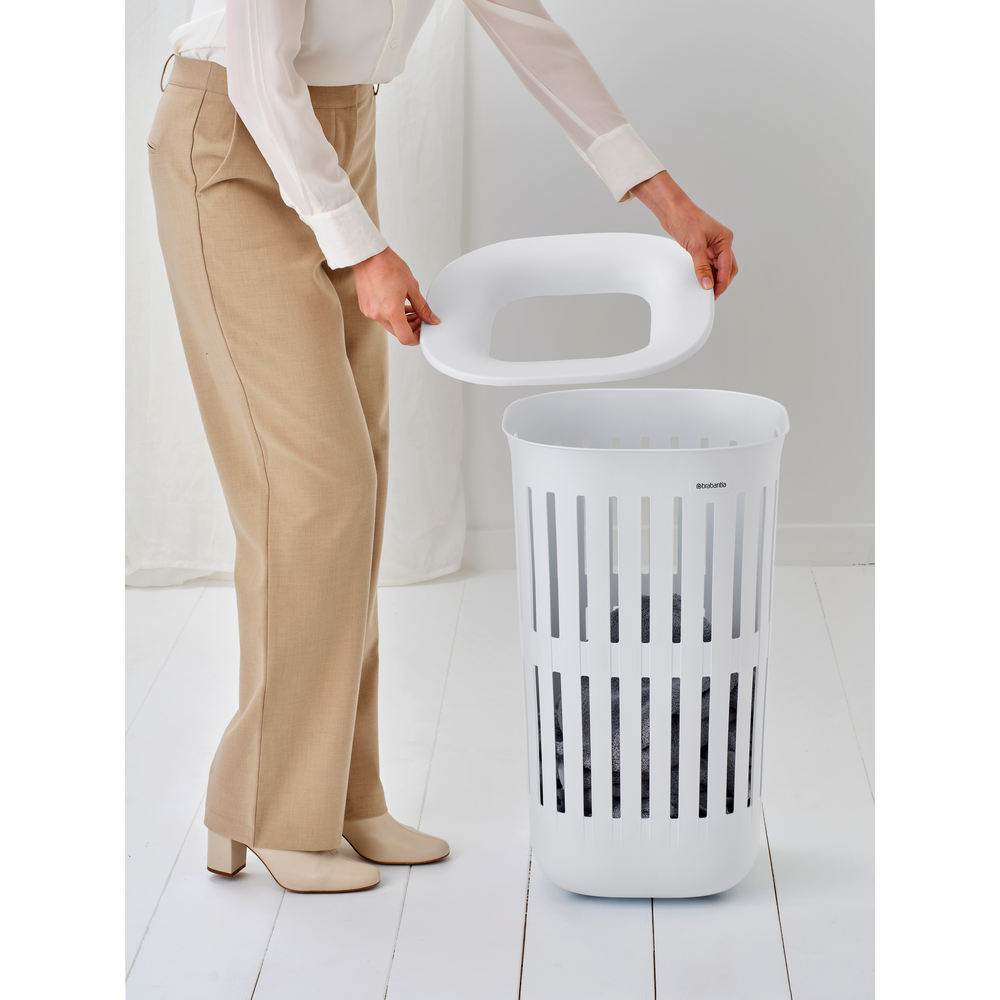 Collect-it Vasketøjskurv 55 ltr. plastik hvid