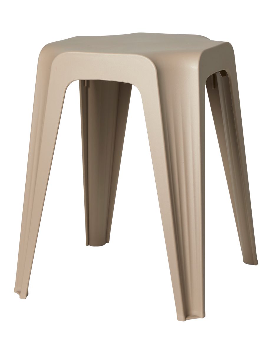 Joe Skammel/sidebord i plast H 46 cm. taupe