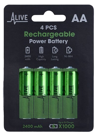 AA Batteri - genopladelig HR6 4-PAK