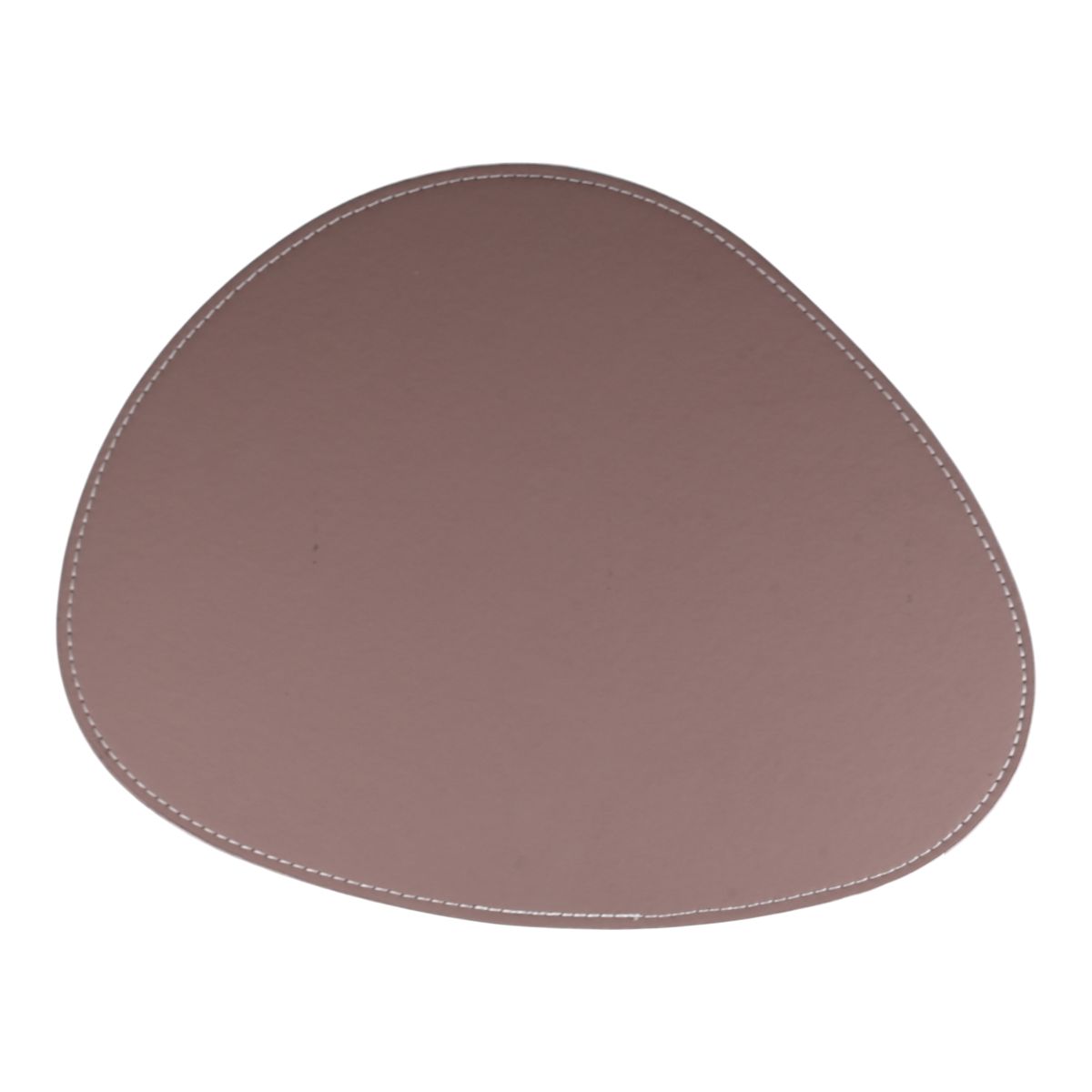 Dækkeserviet oval 42x33 cm. PU læder gammelrosa