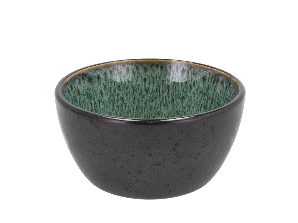 Skål 12cm Sort/Grøn Bitz