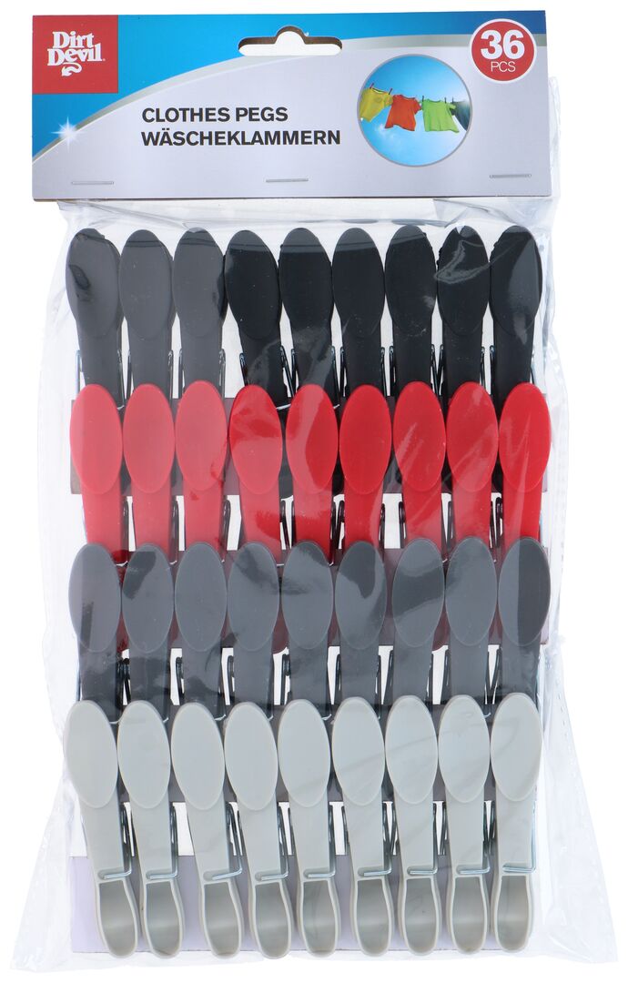 Tøjklemmer Dirt Devil plast 36 stk.