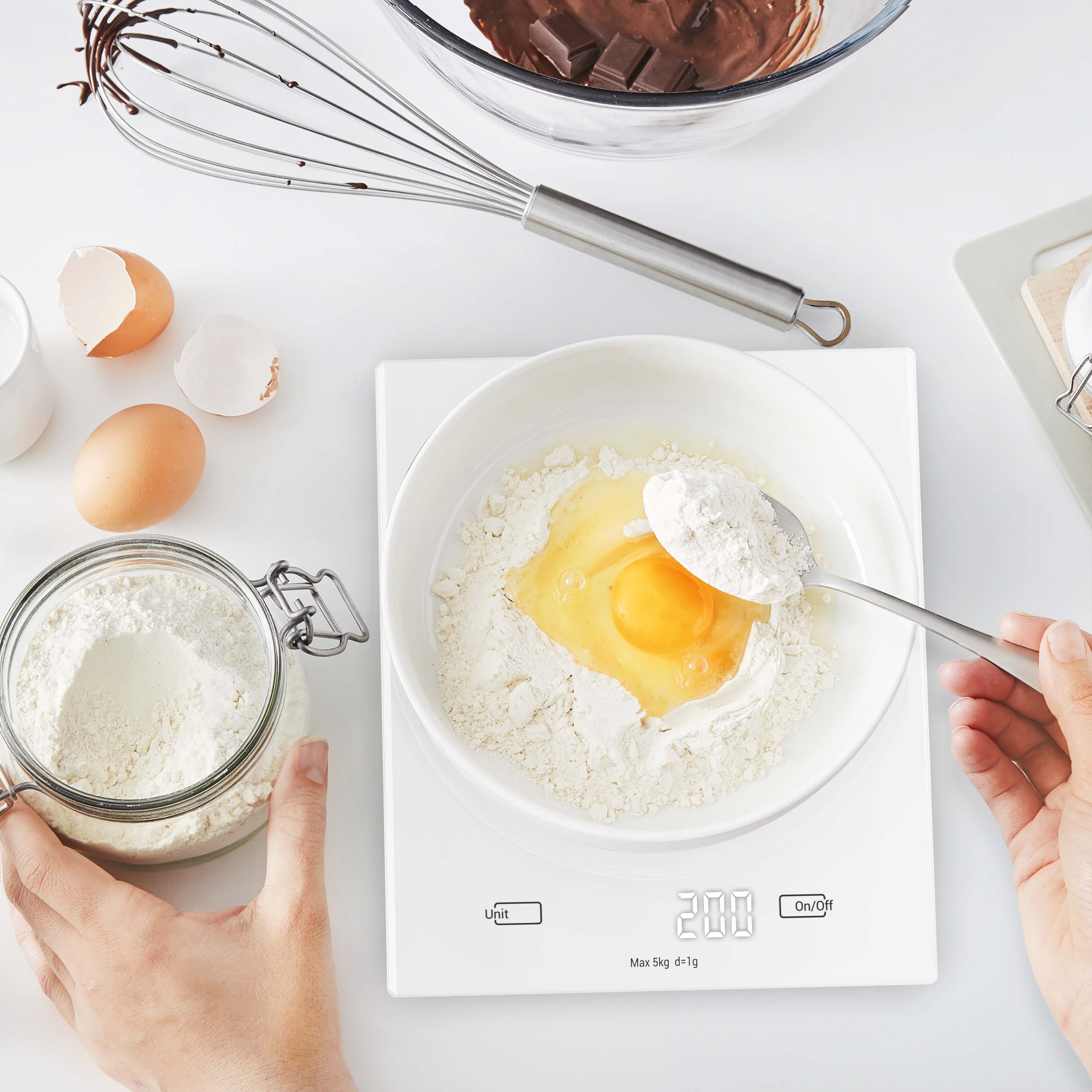 Tefal køkkenvægt Essential 2 White
