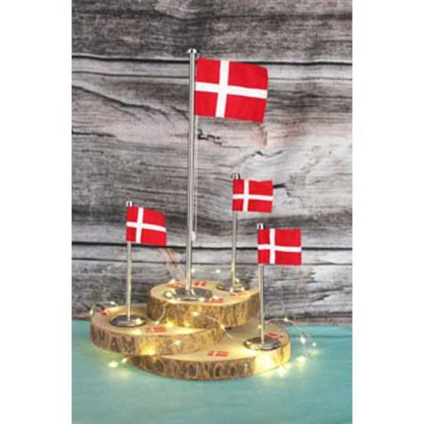Bordflag dannebrog str. 40,5 cm. metal