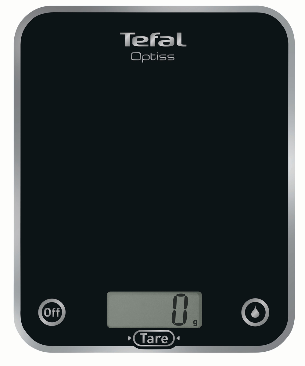 Tefal Køkkenvægt i glas sort
