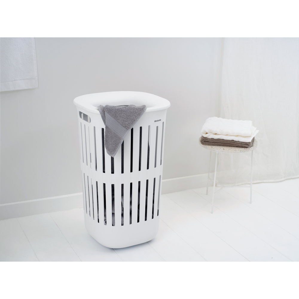 Collect-it Vasketøjskurv 55 ltr. plastik hvid