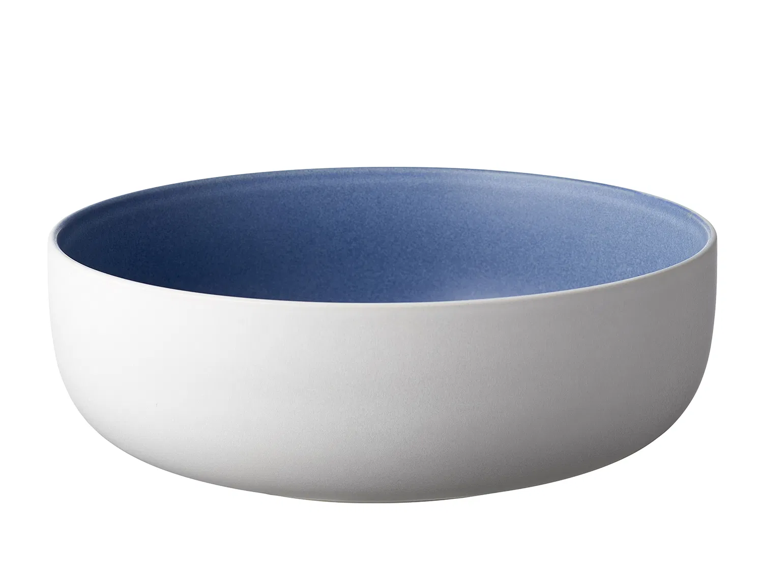 Studio Round North Salatskål Ø 25 cm. hvid/lys blå