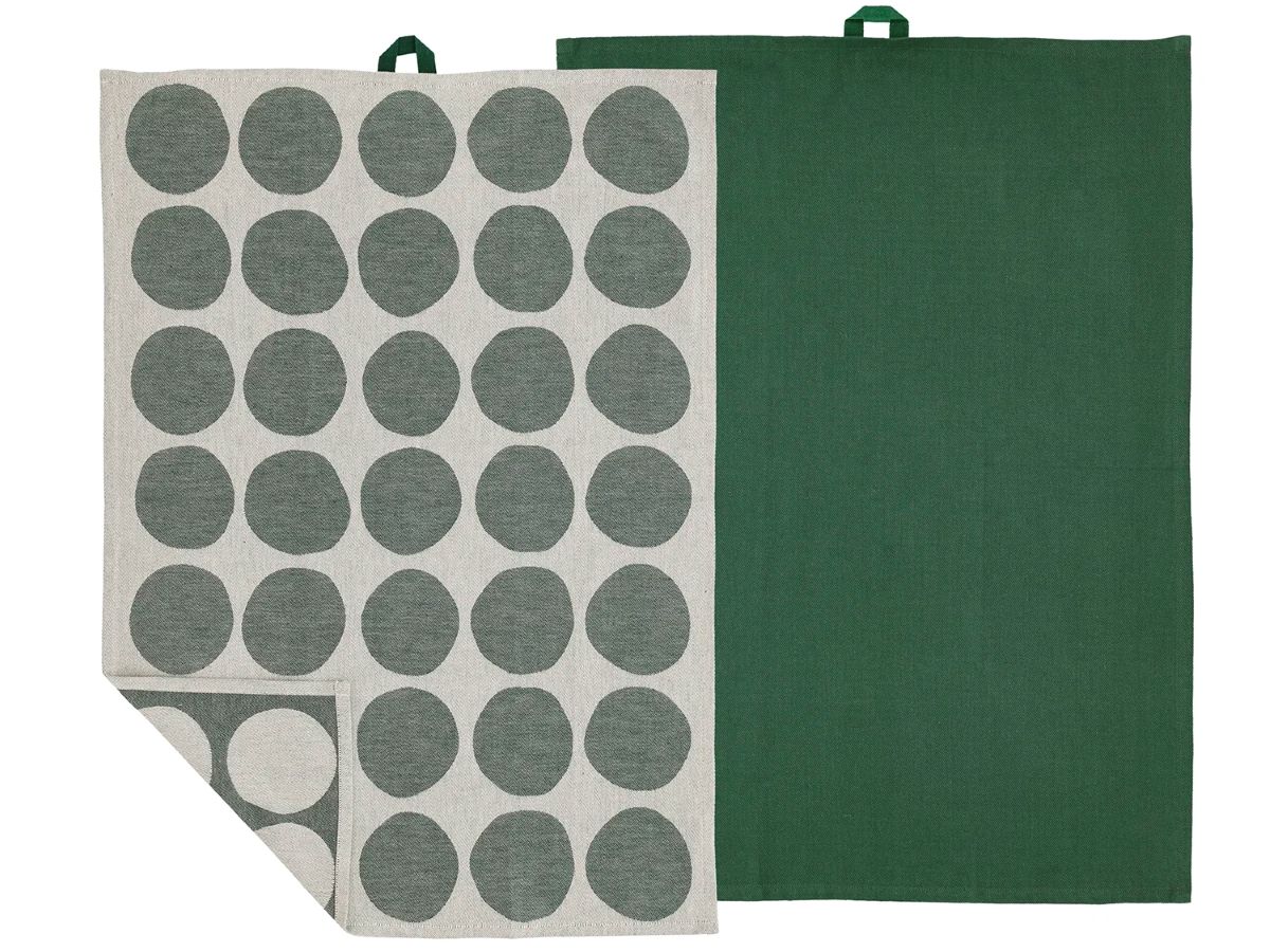 Södahl Bubbles Viskestykker 2 stk. 50x70 cm. grøn