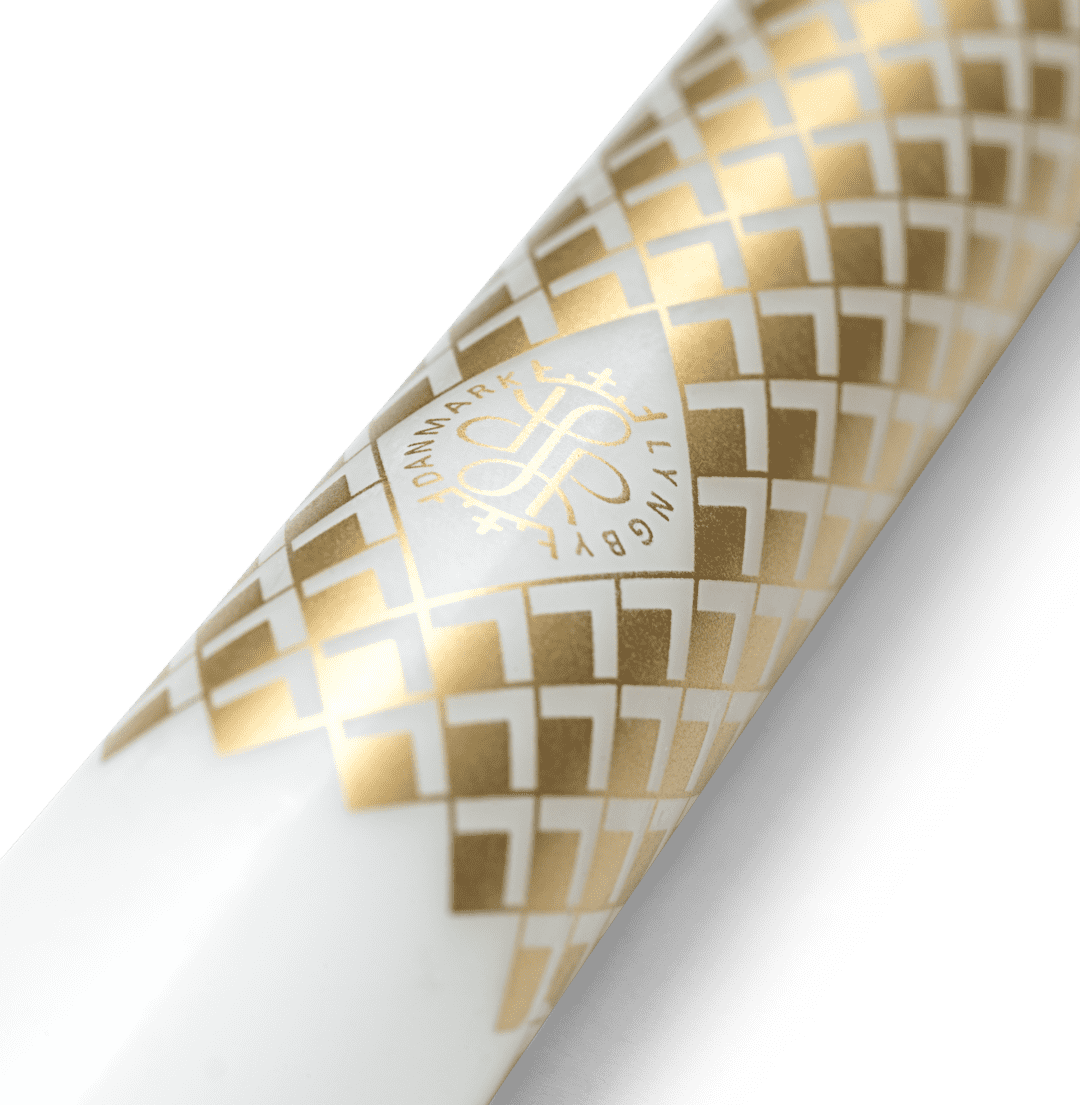 Rhombe Ø2.5 Kalenderlys Hvid