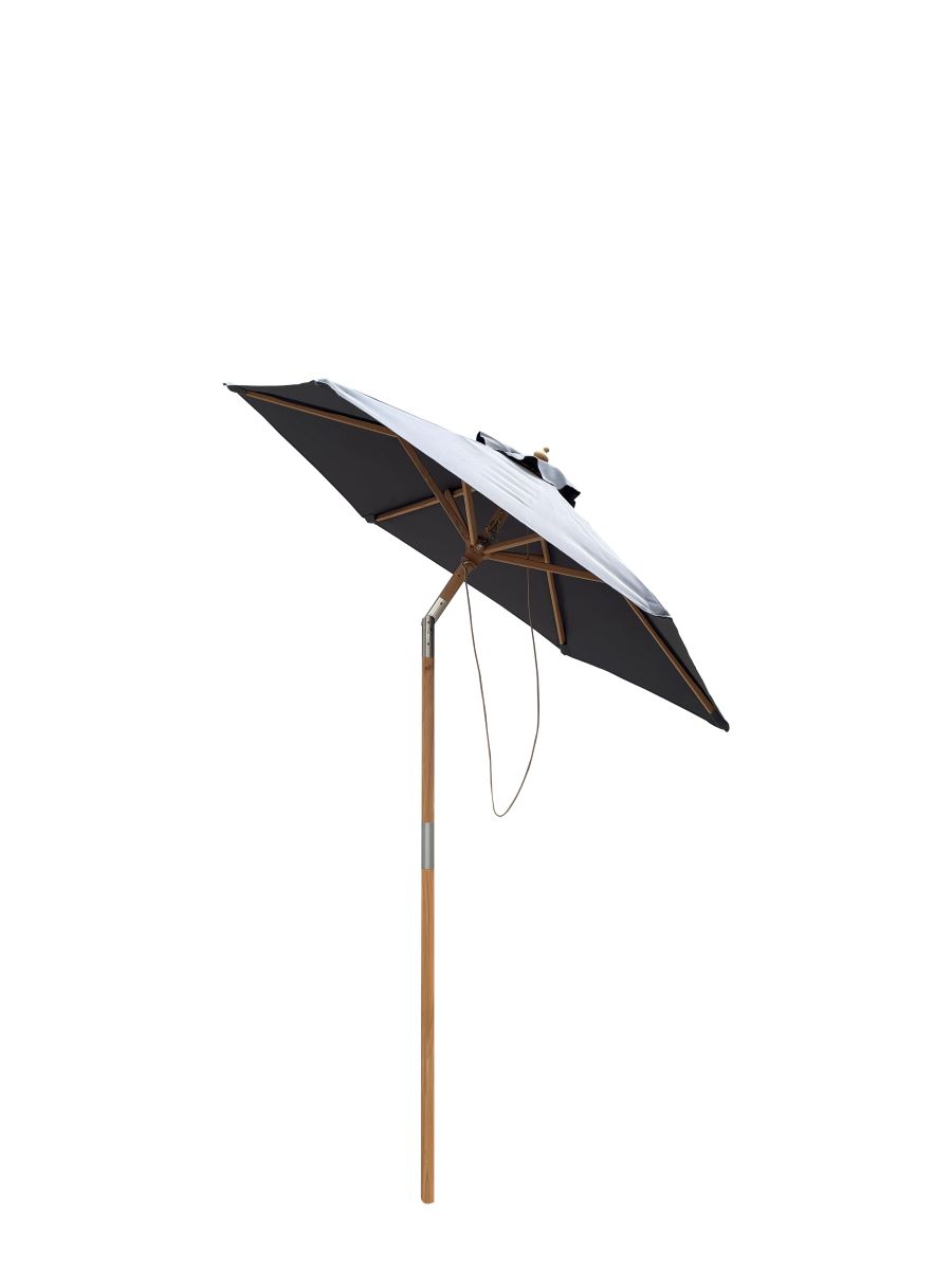 Venedig parasol Ø 1,8 m.  2-delt - grå NR 45