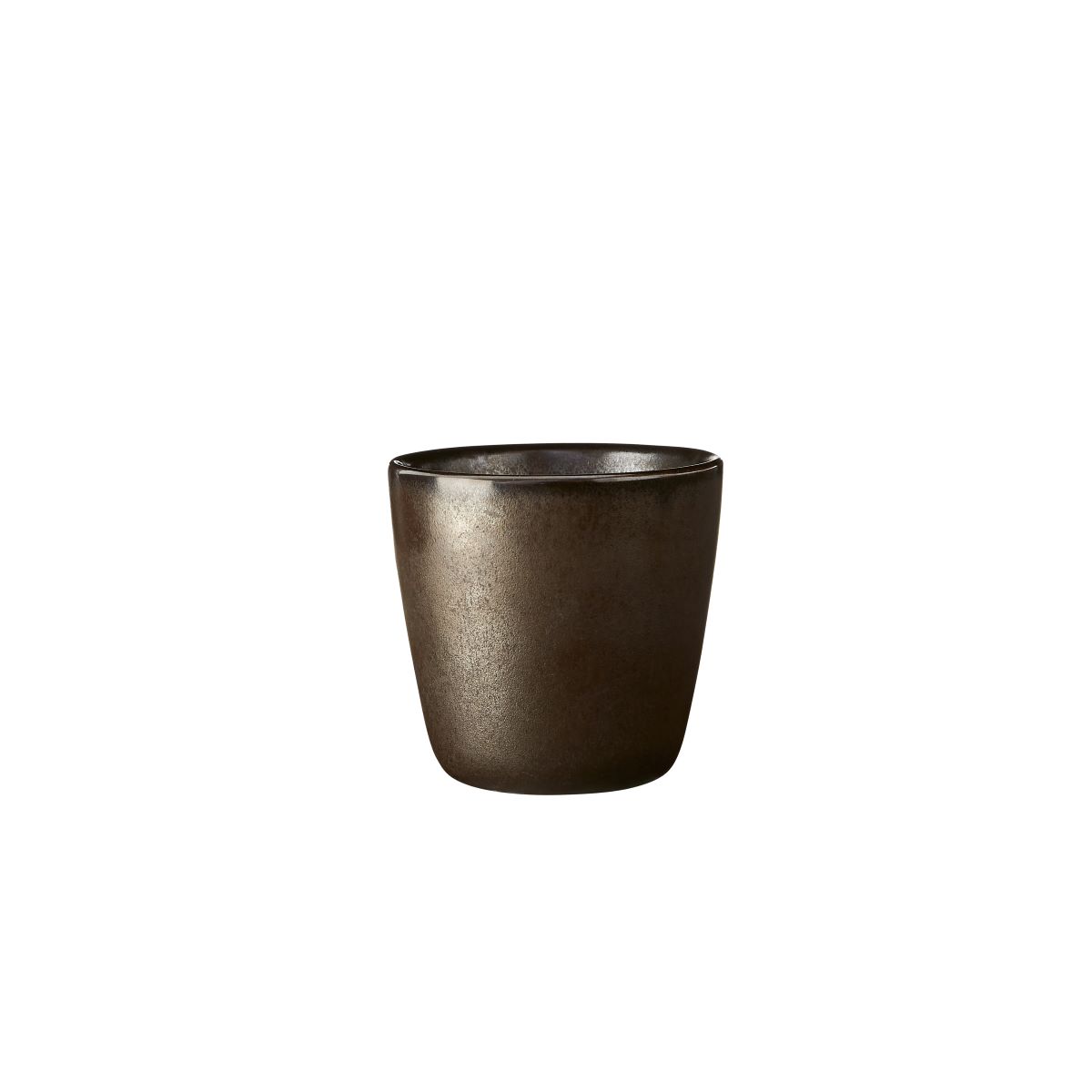 Raw krus uden hank 30 cl. - metallic brown stentøj