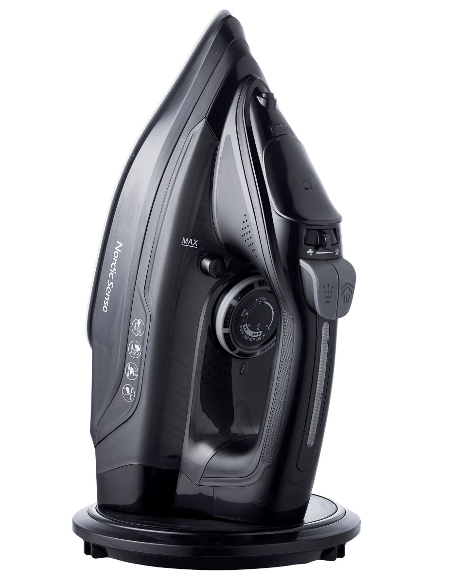 Nordic Sense ledningsfrit dampstrygejern 2200 watt Sort