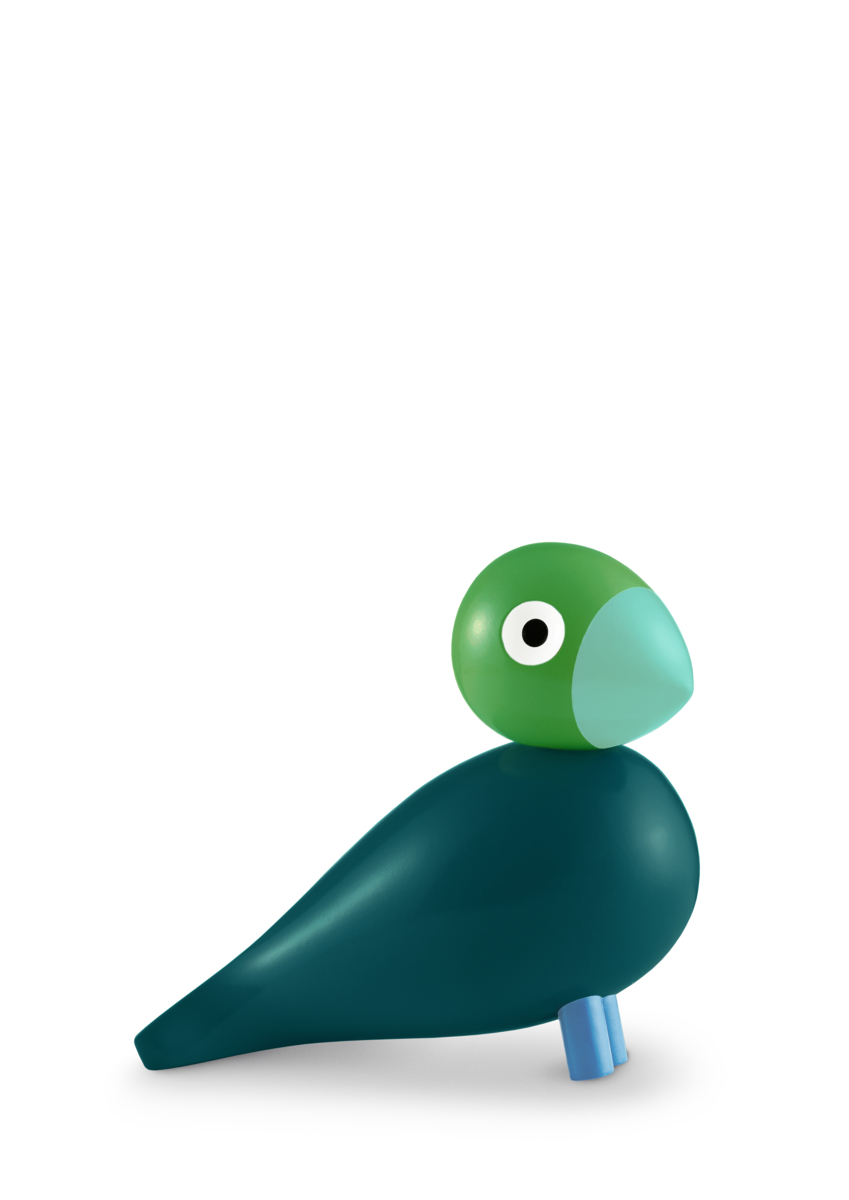 Årsfugl 2026 Birk H12,5 cm grøn