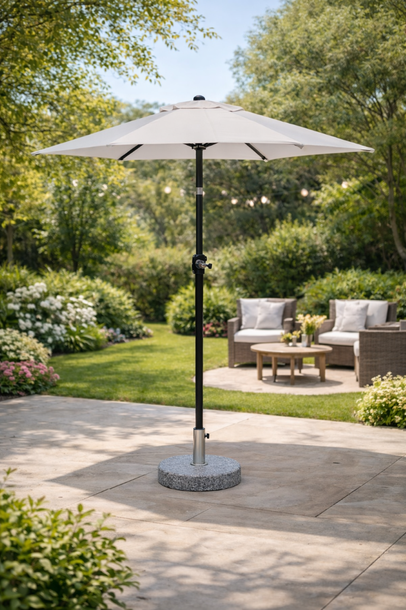 Madrid Parasol Ø 2 m. aluminium natur NR 121