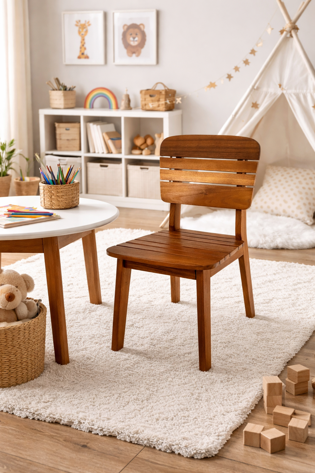 Tokyo børnestol 30x37x57 cm akacietræ
