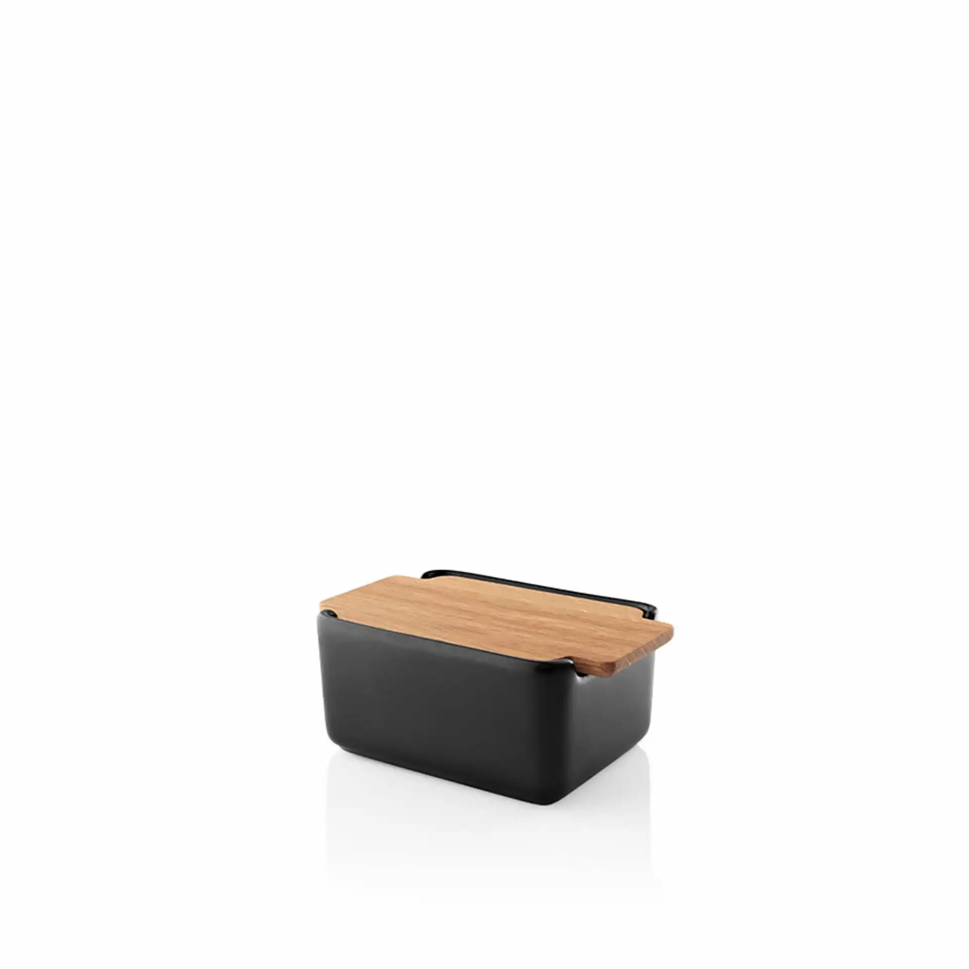 Nordic Kitchen smørboks m/egetræslåg 6x9x12 cm.