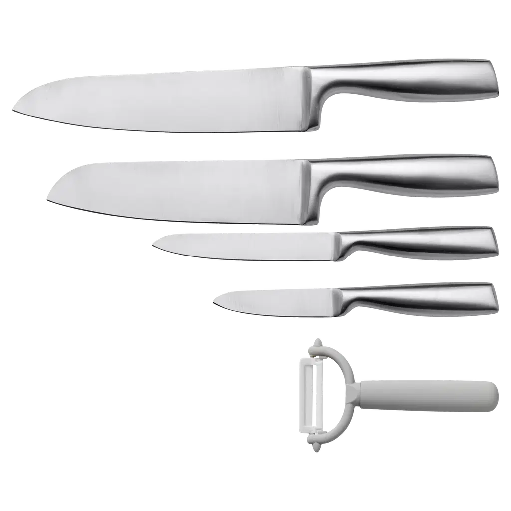 Knivsæt 5 dele stål