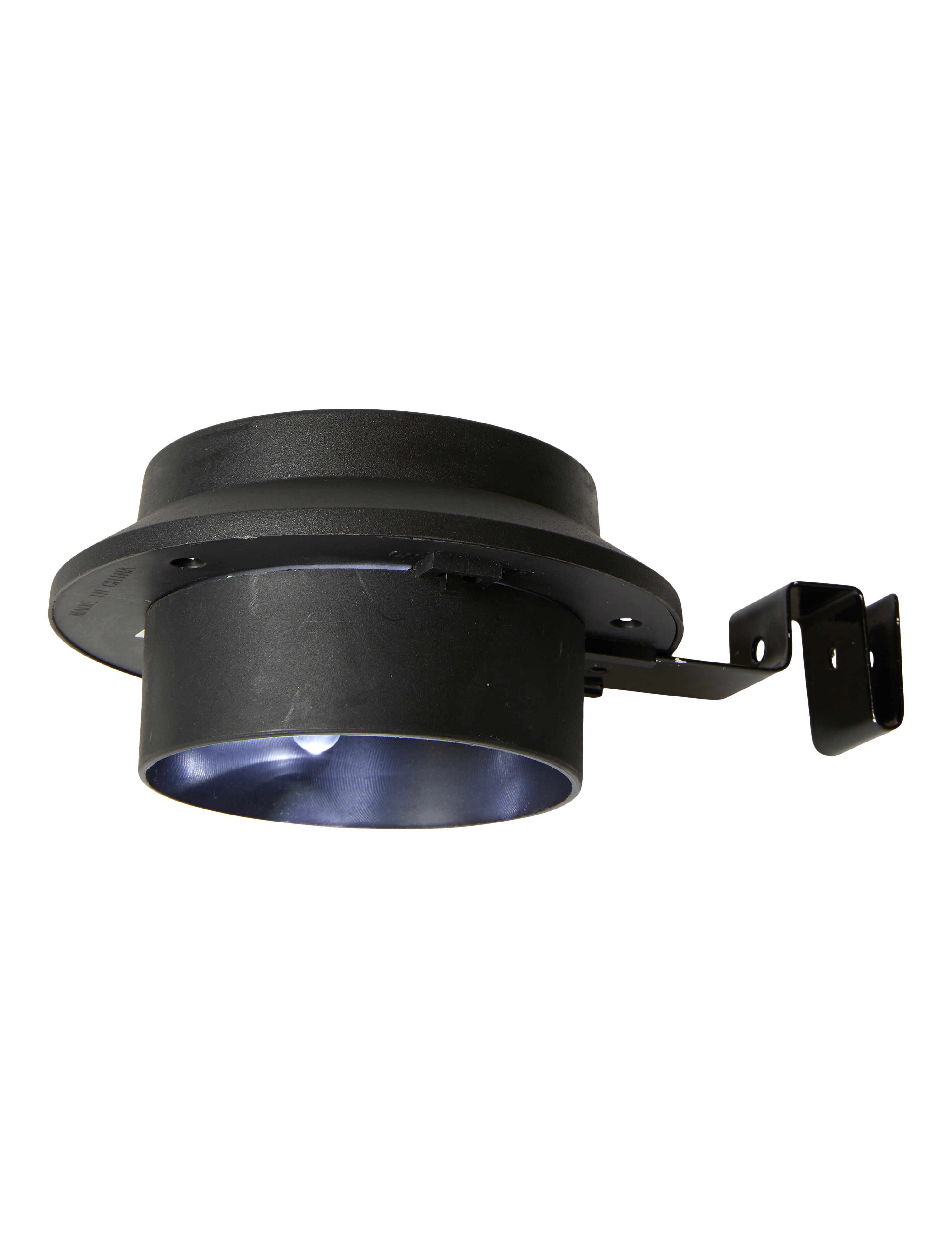 Solarlampe til tagrende eller hegn 2 stk. 17x12x6 sort